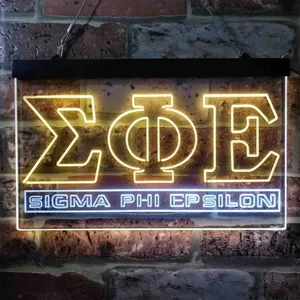 Sigma Phi Epsilon Symbol Neon-Like LED Sign
