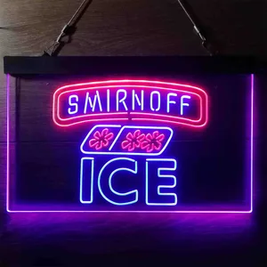 Smirnoff Ice Ice Cube Neon-Like LED Sign