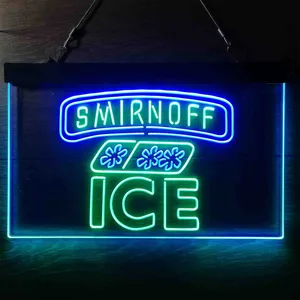 Smirnoff Ice Ice Cube Neon-Like LED Sign