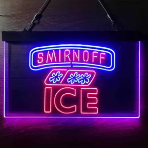 Smirnoff Ice Ice Cube Neon-Like LED Sign
