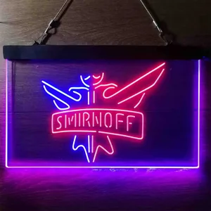 Smirnoff Logo Plain Neon-Like LED Sign