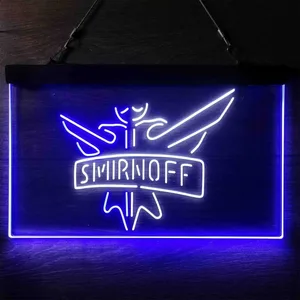 Smirnoff Logo Plain Neon-Like LED Sign