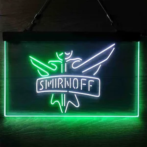 Smirnoff Logo Plain Neon-Like LED Sign