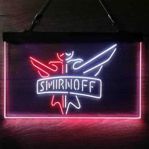 Smirnoff Logo Plain Neon-Like LED Sign