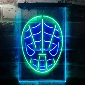 Spider-Man Face Neon-Like LED Sign