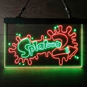 Splatoon 2 Neon-Like LED Sign