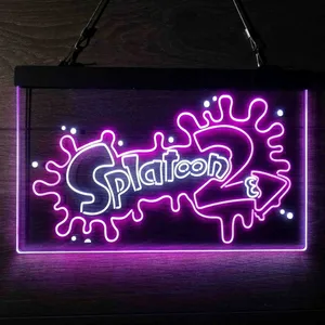 Splatoon 2 Neon-Like LED Sign