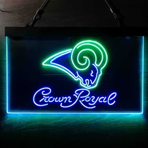 St. Louis Rams Crown Royal Neon-Like LED Sign - Legacy Edition