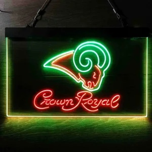 St. Louis Rams Crown Royal Neon-Like LED Sign - Legacy Edition
