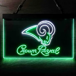 St. Louis Rams Crown Royal Neon-Like LED Sign - Legacy Edition