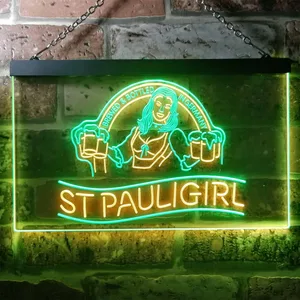 St. Pauli Girl Beer Girl Neon-Like LED Sign