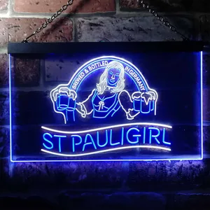 St. Pauli Girl Beer Girl Neon-Like LED Sign