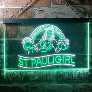 St. Pauli Girl Beer Girl Neon-Like LED Sign