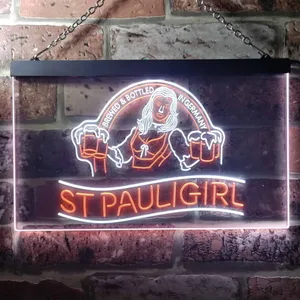 St. Pauli Girl Beer Girl Neon-Like LED Sign