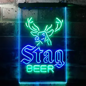 Stag Beer Deer Neon-Like LED Sign