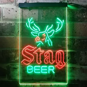 Stag Beer Deer Neon-Like LED Sign