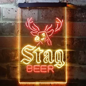 Stag Beer Deer Neon-Like LED Sign