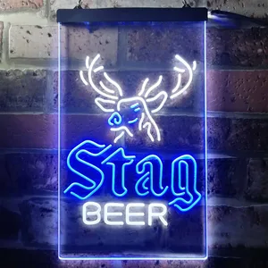 Stag Beer Deer Neon-Like LED Sign