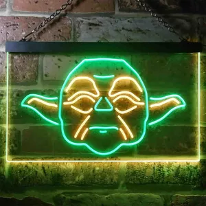 Star Wars Yoda Face Neon-Like LED Sign