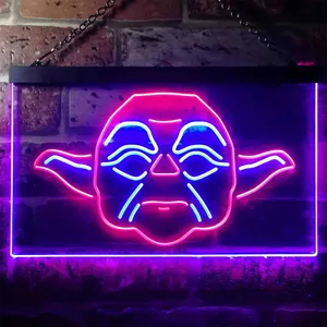 Star Wars Yoda Face Neon-Like LED Sign