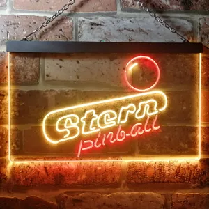 Stern Pinball Logo  Neon-Like LED Sign