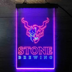 Stone Brewing Logo Neon-Like LED Sign