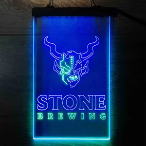 Stone Brewing Logo Neon-Like LED Sign