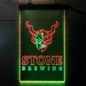Stone Brewing Logo Neon-Like LED Sign