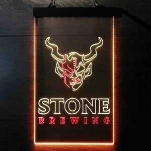 Stone Brewing Logo Neon-Like LED Sign