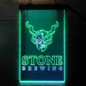 Stone Brewing Logo Neon-Like LED Sign