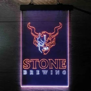 Stone Brewing Logo Neon-Like LED Sign