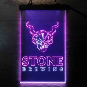 Stone Brewing Logo Neon-Like LED Sign