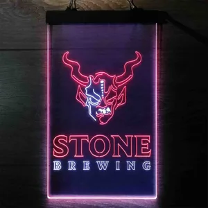Stone Brewing Logo Neon-Like LED Sign