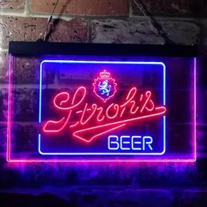 Stroh's Logo Neon-Like LED Sign