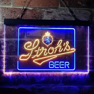 Stroh's Logo Neon-Like LED Sign