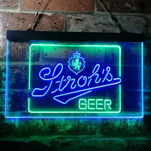 Stroh's Logo Neon-Like LED Sign