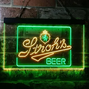 Stroh's Logo Neon-Like LED Sign