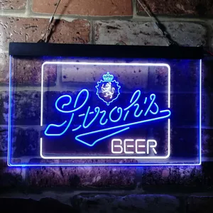Stroh's Logo Neon-Like LED Sign