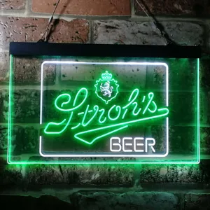 Stroh's Logo Neon-Like LED Sign
