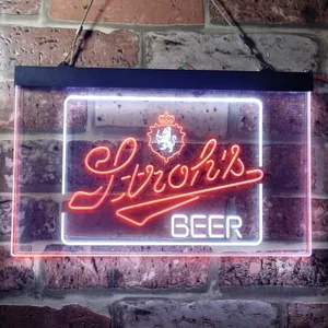 Stroh's Logo Neon-Like LED Sign