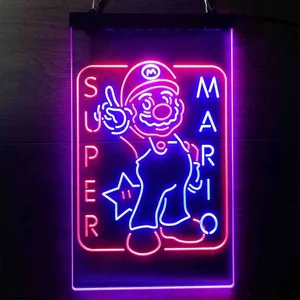 Super Mario Bros. Mario Neon-Like LED Sign