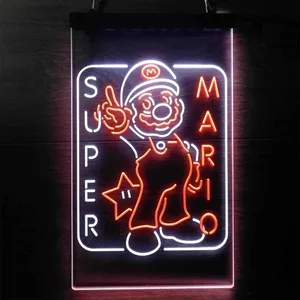 Super Mario Bros. Mario Neon-Like LED Sign