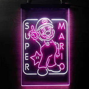 Super Mario Bros. Mario Neon-Like LED Sign
