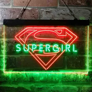 Supergirl Logo Neon-Like LED Sign