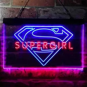 Supergirl Logo Neon-Like LED Sign