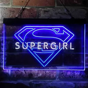 Supergirl Logo Neon-Like LED Sign