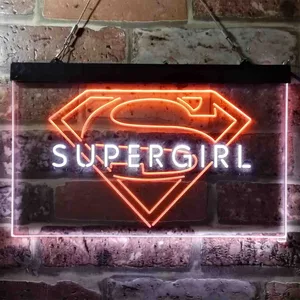 Supergirl Logo Neon-Like LED Sign