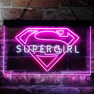 Supergirl Logo Neon-Like LED Sign