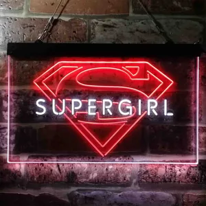 Supergirl Logo Neon-Like LED Sign