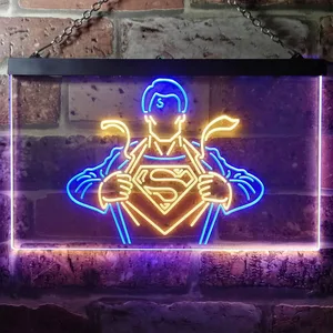 Superman Clark Kent Neon-Like LED Sign